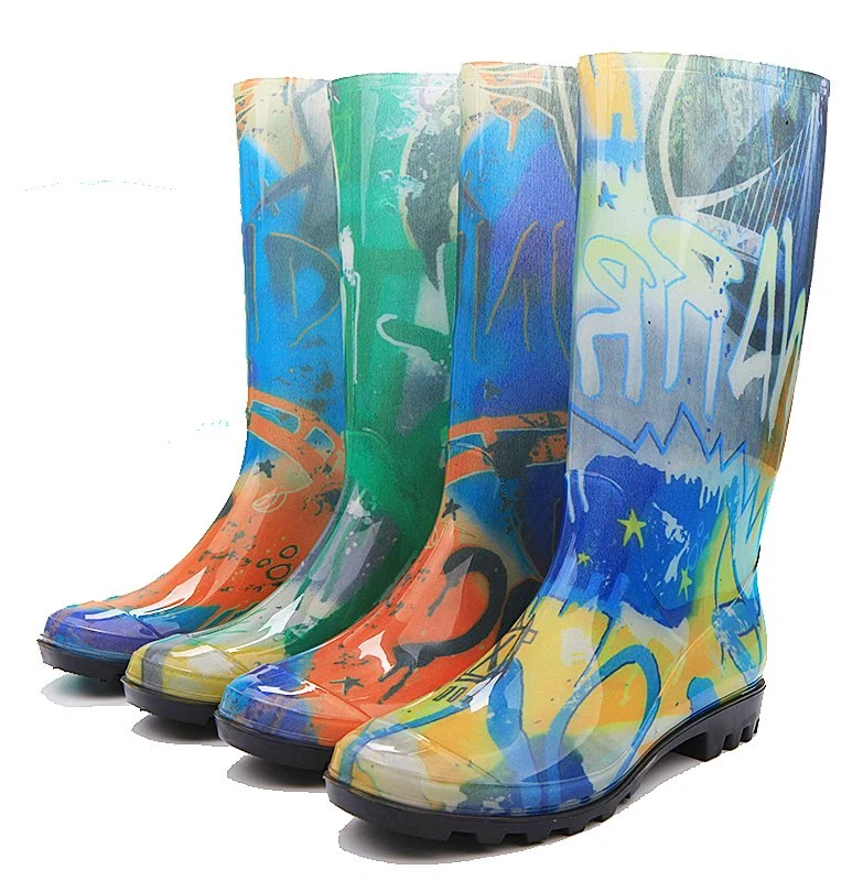 Women Waterproof Thigh High Clear Jelly PVC Waterproof Wellies Rain Boots Rainboots for Lady