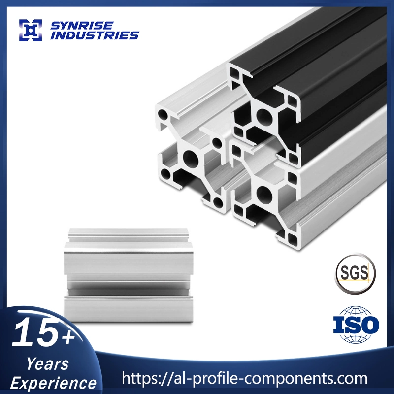 Custom 20 30 40 45 50 60 Serie Aluminiumlegierung Rahmenprofil Modulares Aluminium-Extrusionsprofil