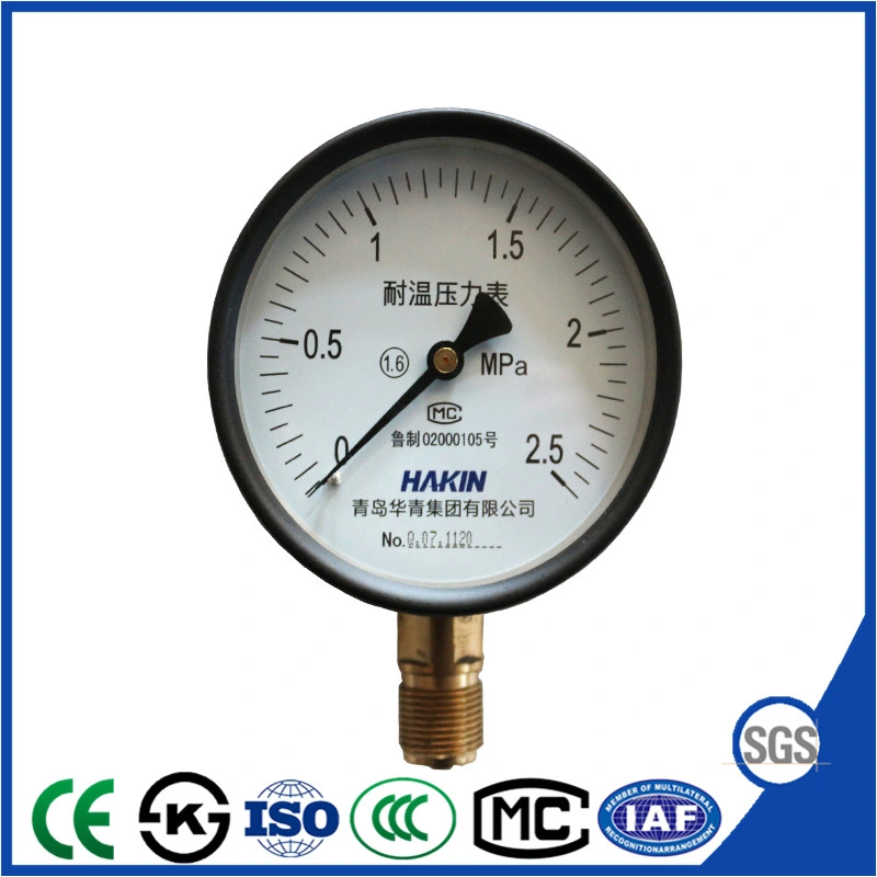 Top Quality 100mm Heat Resistant Pressure Gauge with Good Performance