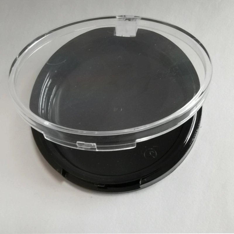 Round Single Pan Empty Plastic Powder Compact Case