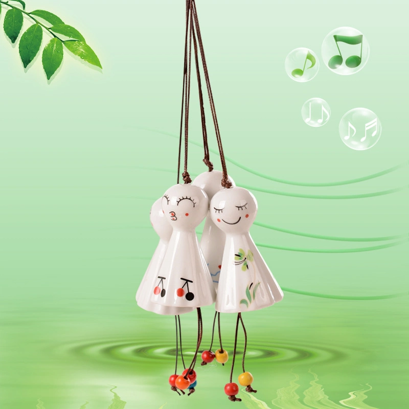 Sunny Day Doll Ceramic Wind Chime Hanging Decoration Chinese Style Business Gift