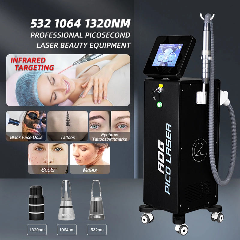 2023 Most Popular 1032 1064 755 532nm Carbon Peel Laser Device Pico Laser Tattoo Removal Beauty Salon Machines