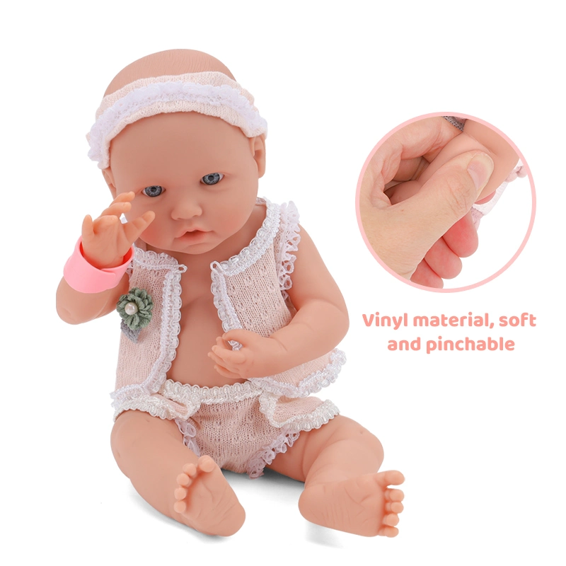 Venta caliente de 16 pulgadas de los recién nacidos juguetes de Baby Doll de silicona de cuerpo completo realista Reborn Baby Doll Muñeca de juguete blando de vinilo juguetes Los niños de renacer.