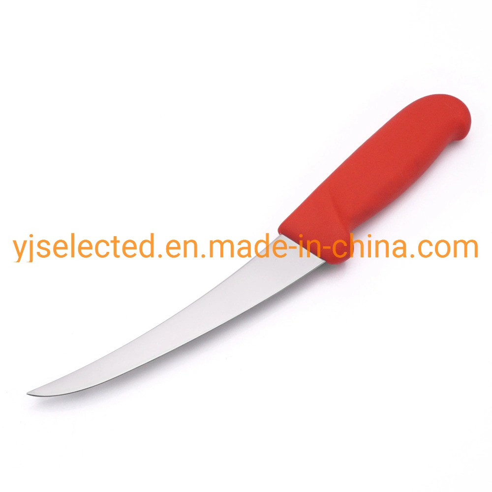 6" Cuchillo de deshuesar curvado de acero inoxidable, ultra afilado para aves de corral y filetear pescado