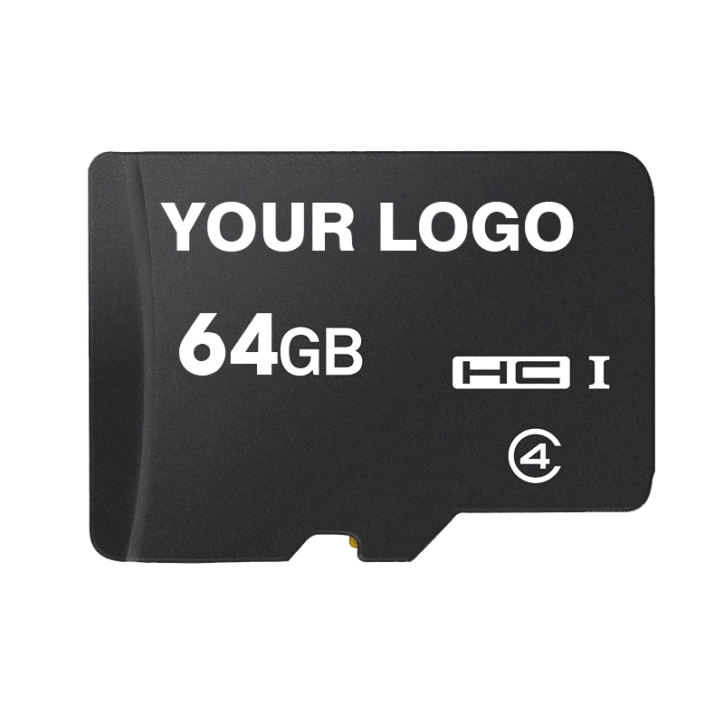 100% original cartão TF com logótipo personalizado de 8 GB e 32 GB Mirco Cartões de memória SD de 64 GB e 128 GB, 256 GB e 512 GB