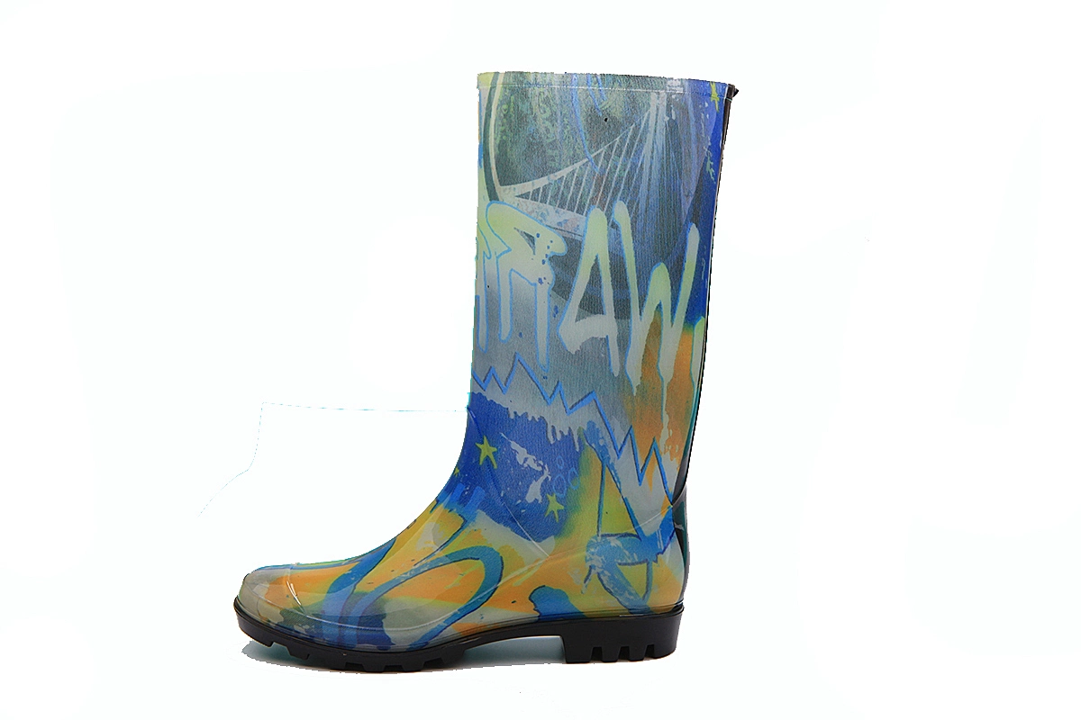 Women Waterproof Thigh High Clear Jelly PVC Waterproof Wellies Rain Boots Rainboots for Lady