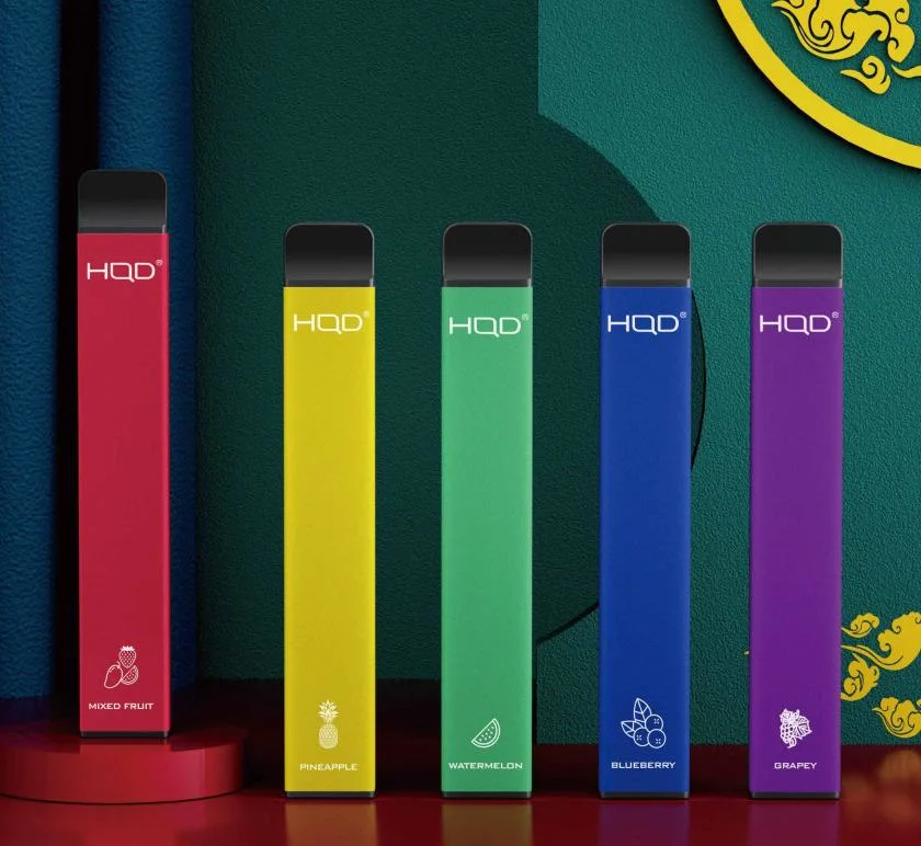 Fábrica Original Hqd Ultra Mini-Stick Vape descartáveis Pod em liga de alumínio caso estilo negócios 500 borlas para 1,8 ml Encher o líquido com sal de nicotina Estilo de Traço Ecig