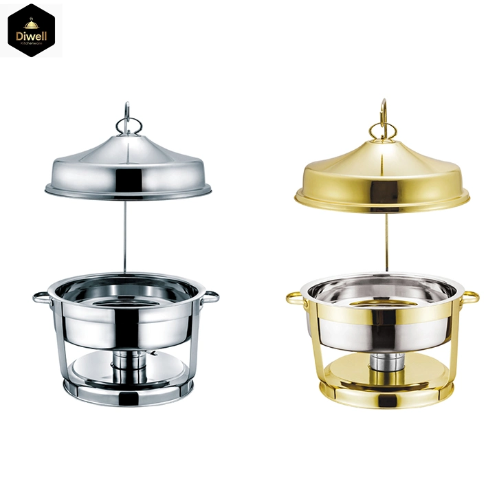 Luxury Large Stainless Steel Buffet Food Warmer with Hanging Lid