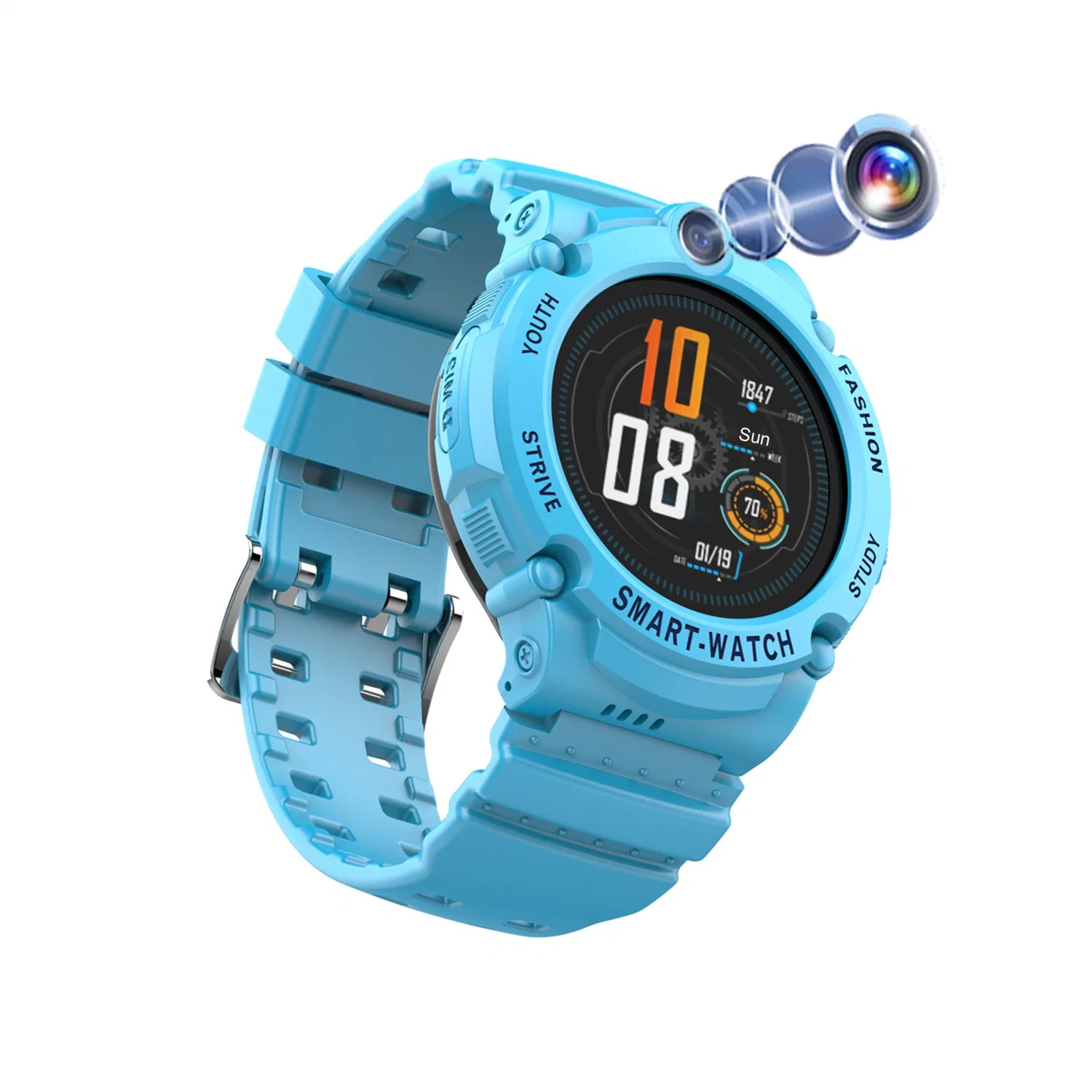 Reloj GPS inteligente para niños de alta calidad IP67 resistente al agua 4G con Alarma reloj bloqueo números desconocidos Video Call D48H