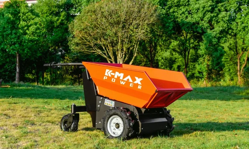 K-Maxpower Efficient Loading Capacity 500kg Energy Saving Electric 48V 20ah Mini Crawler Truck Dumper Mini Skid Steer Loader