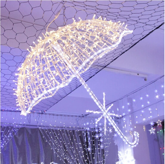 Holiday Wedding Handle LED Umbrella Christmas Light