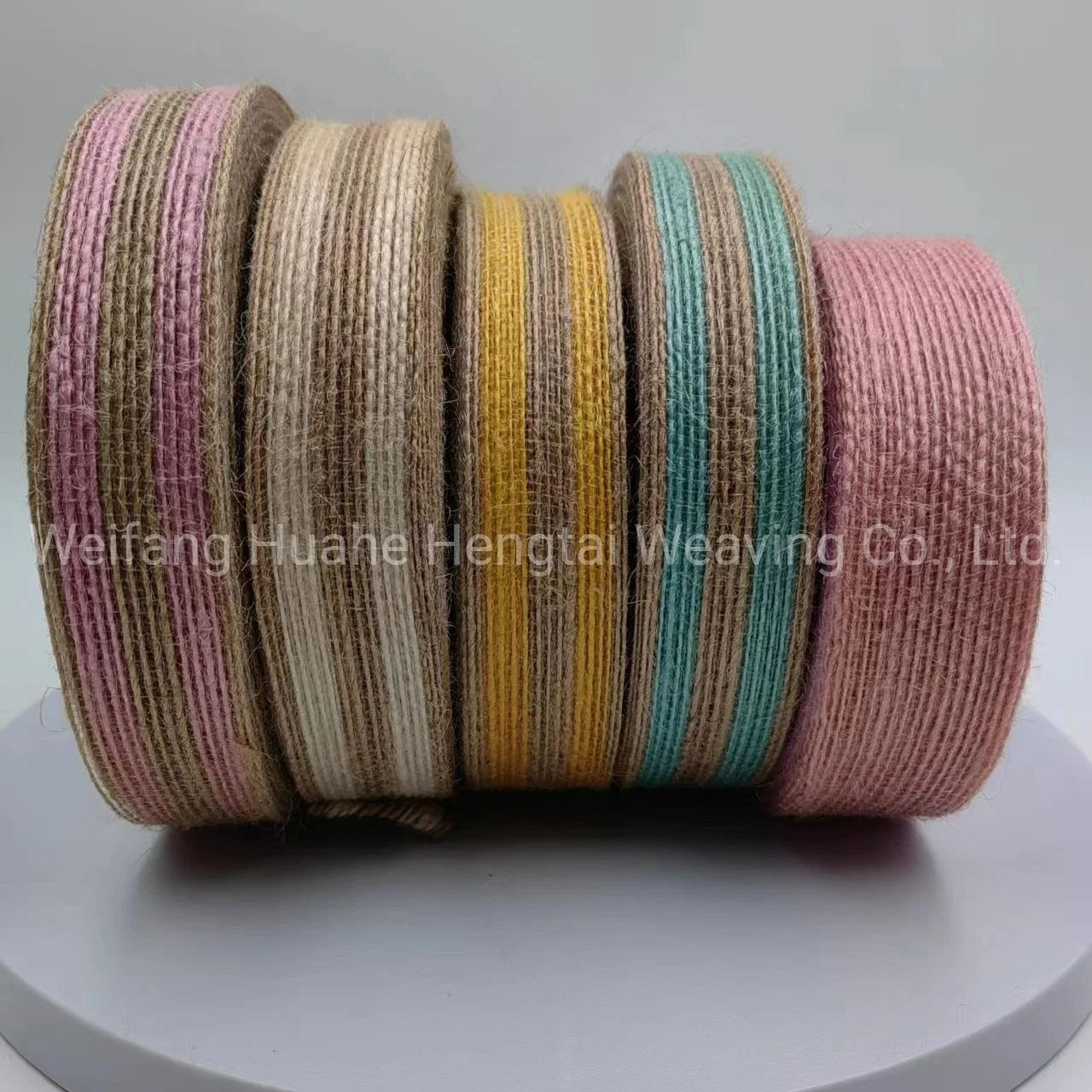 Colored Jute Ribbon DIY Hand Decorated Jute Textile Accessories