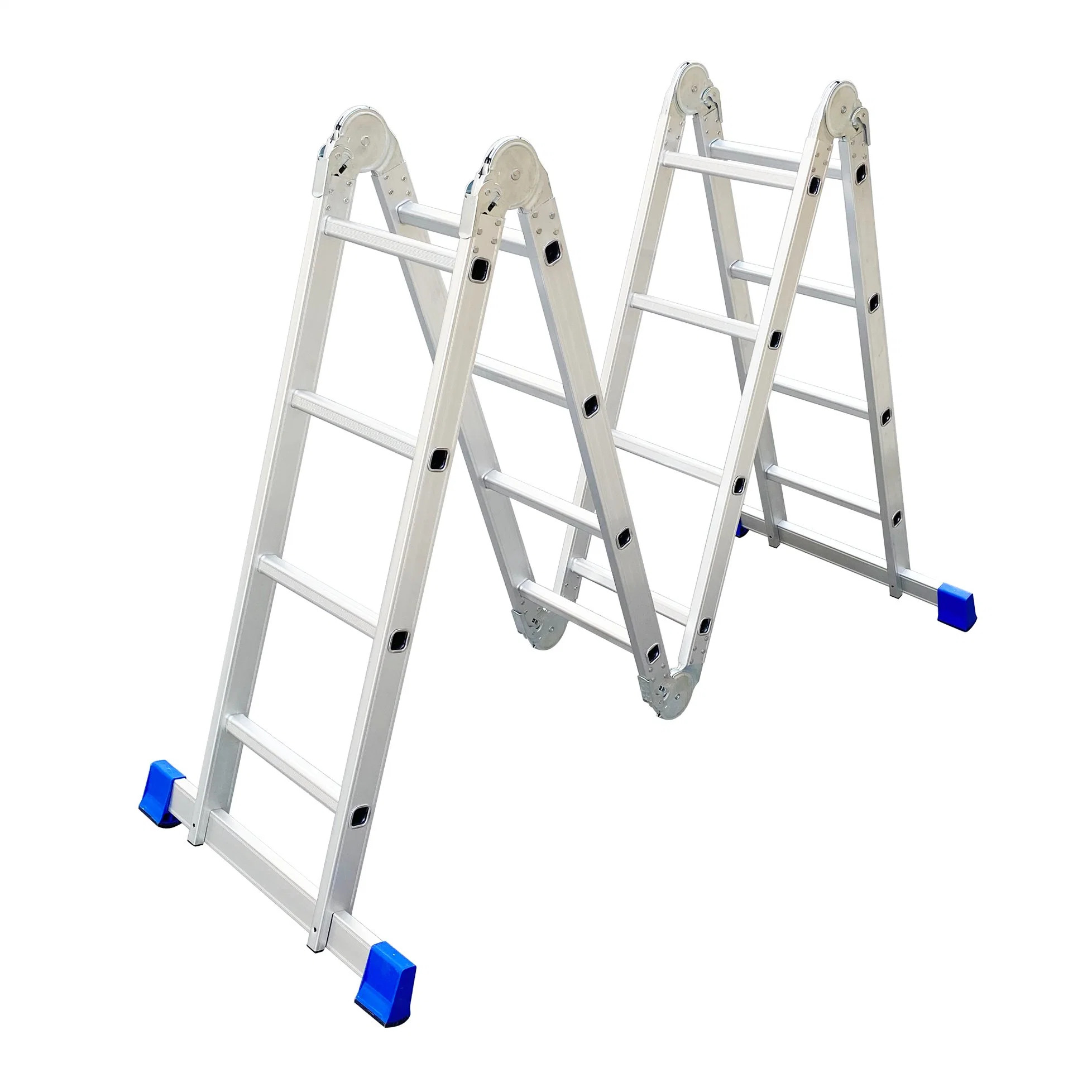 20FT 4X5 Aluminium Multipurpose Foldable Step Ladder with Iron Platfoem