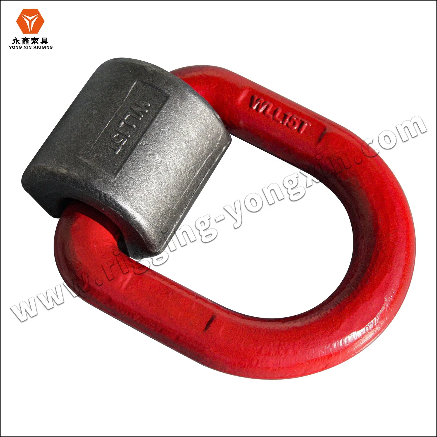 High Strength Forged Steel G80 Pivot Links Container Lifting D Ring|Red D Ring|G80 D Ring