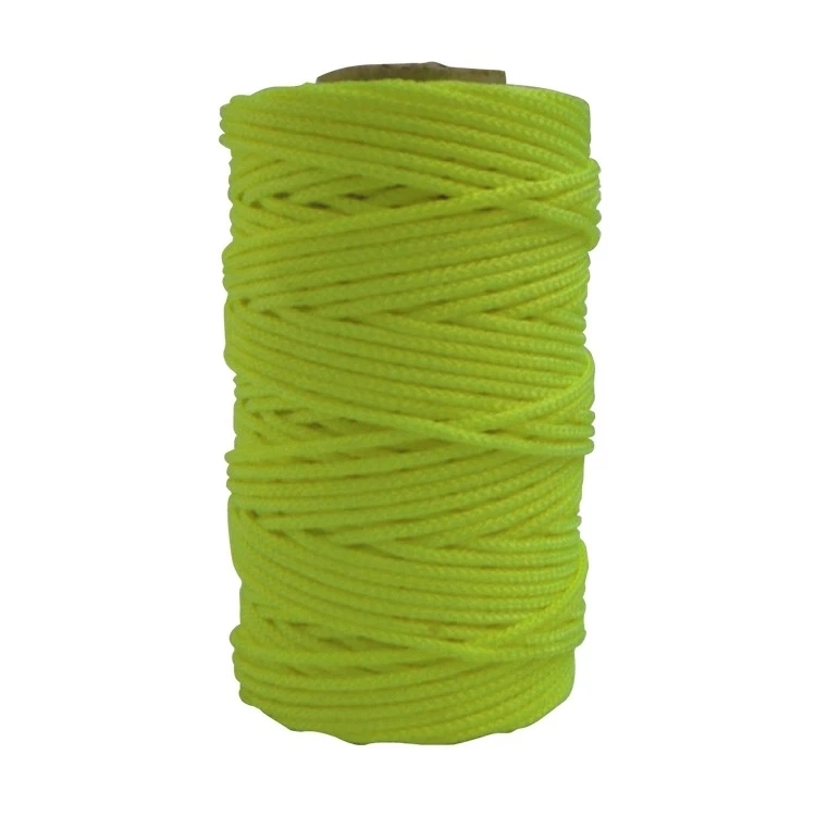 Factory Supply 1.5mm PP Braided Twine/Rope, 8 Strand Mason Line /Brick Line