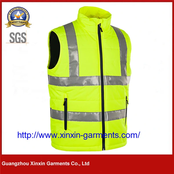 L'impression personnalisée tissu 100 % polyester Cheap produit de sécurité industrielle Net gilet réfléchissant de la sécurité de l'exécution de l'usure de sport de petite à 5XL (W412)