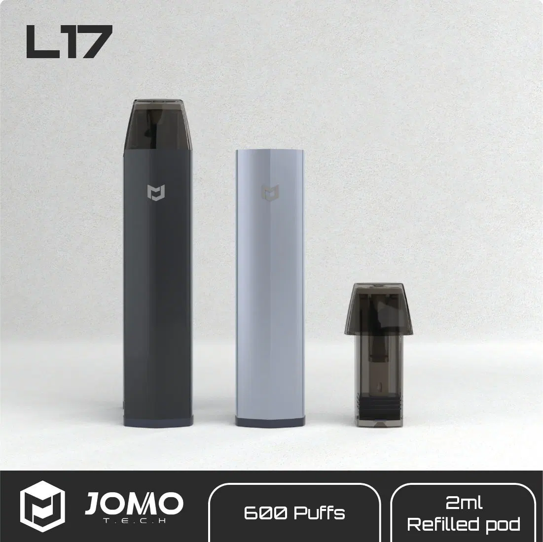 Jomo L17 2ml 600 Puffs Refilled Pod Kit Replacement Pod Chargeable OEM