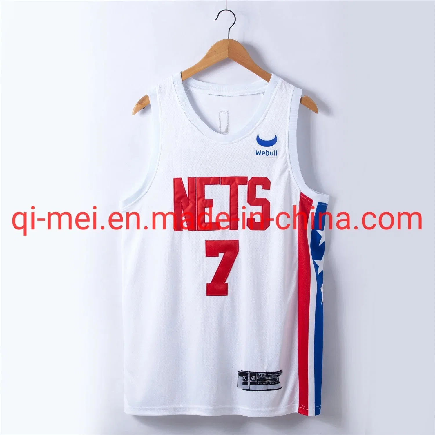 Dropshipping 2022-23 Redes Classic Edition Wizards Durant Irving Jordania Beal auténtico blanco bordado de N-ba la ropa de baloncesto