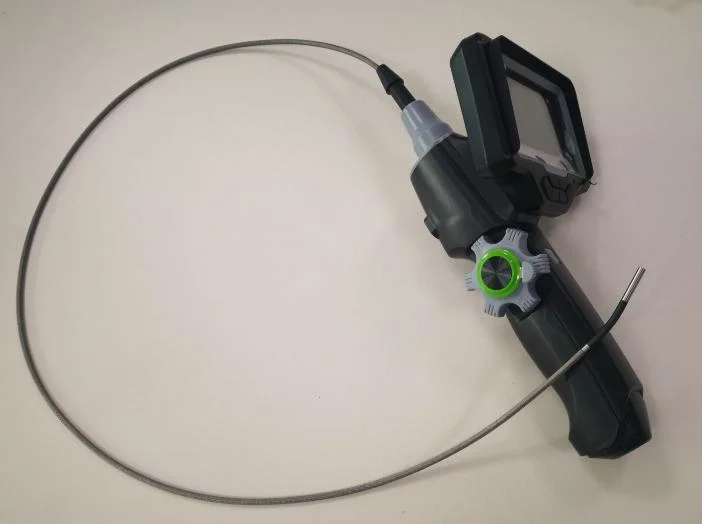 Inspección Videoscope portátil Cámara con lente de cámara de 3.9mm, 1,5 metros de longitud de cable de trabajo, la punta de dos vías articulaciones.