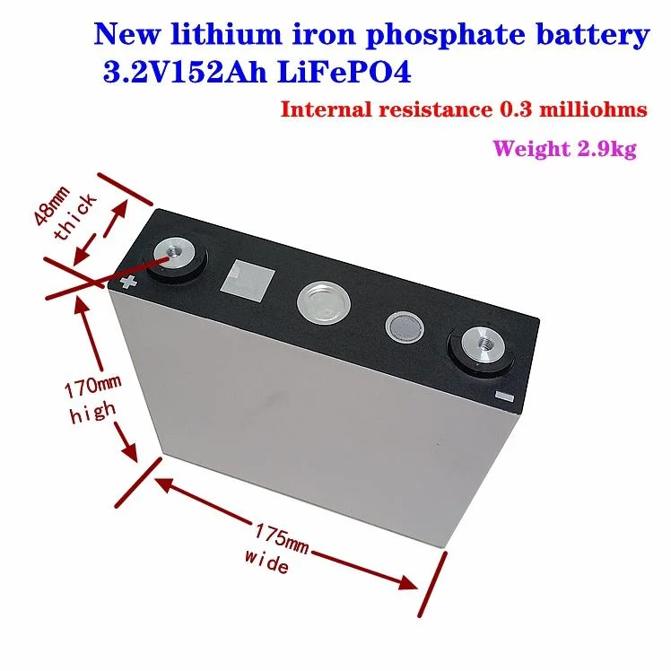 Sistema de armazenamento solar de carregamento LiFePO4 152ah de 3,2V vendido a quente Célula para bateria do carrinho de golfe