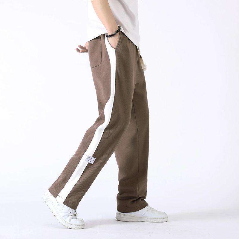 Free Sample Knit Men Jogger Pants with Pockets Multi Color