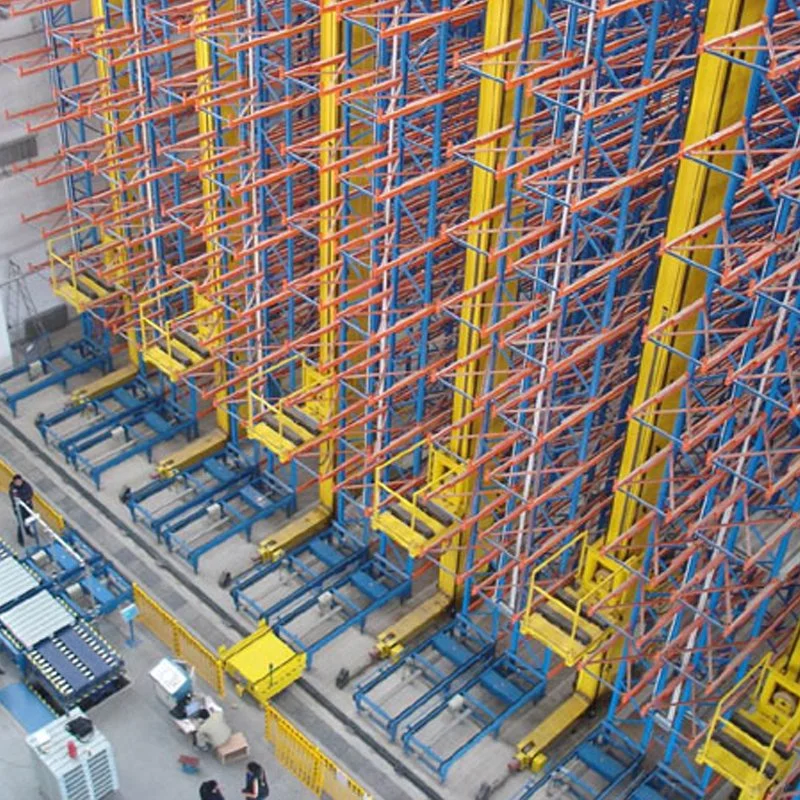 Customized Pallet Retrieval System Steel Tire Multi Storage Rack Warehouse Asrs