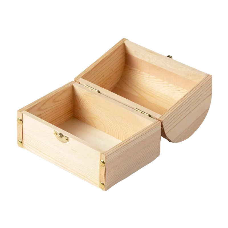 Unfinished DIY Creative Package Blackboard Environmentally Vintage Fruit Crate Unfinished Friendly and Durable Wood Domed Box