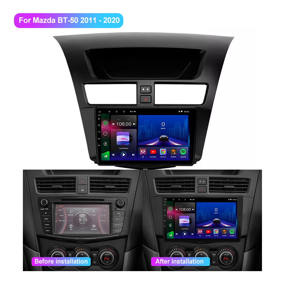 Jmance para Mazda Bt-50 2011 - 2020 Radio de coche reproductor de vídeo multimedia de audio estéreo de navegación GPS Android 9 Lnch
