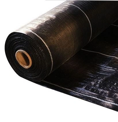 200G/M2 Protección UV Wholesale/Supplier Alfombra de hierba cubierta de tierra negra de cerca de sedimentación de plástico tejida PP Geotextile tejido