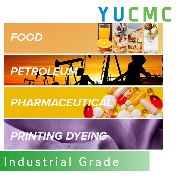 Yucmc Contrato de fabricación proveedores producción Coating Grado China polvo hielo Crema Carboxymethylcelulosa alimento Sodio carboxymethyl celulosa CMC