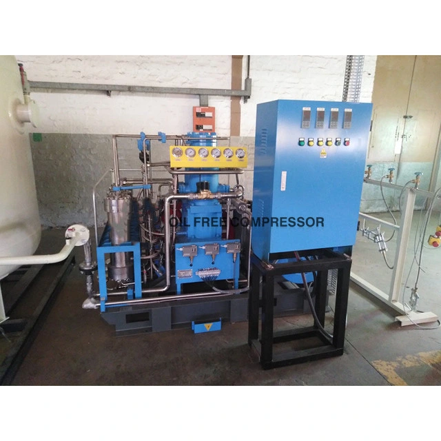 90-150m3 High Pressure Water-Cooled 4-Stage Compression Oxygen Compressor