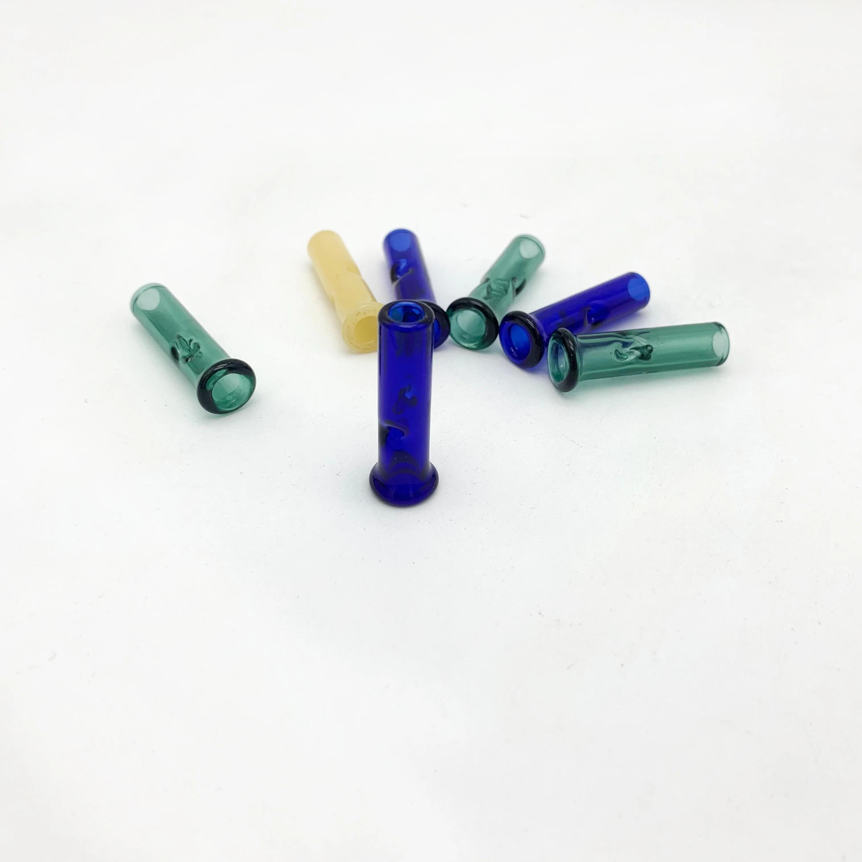 Custom Pre Roll Cone Joint Blunt Smoke Leaf Glass Ice Mouth Tips 8mm 10mm Glass Filter Tip