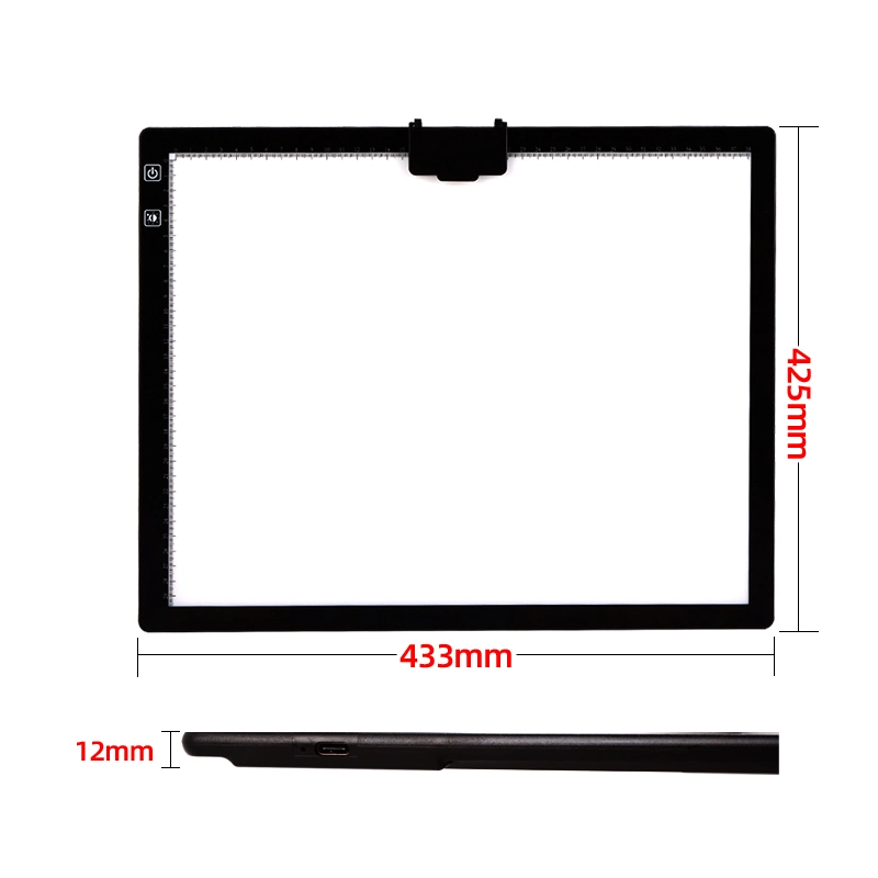 A3 Size Battery Wireless Acrylic Tracing Drawing Board Tattoo LED Light Box Light Pad