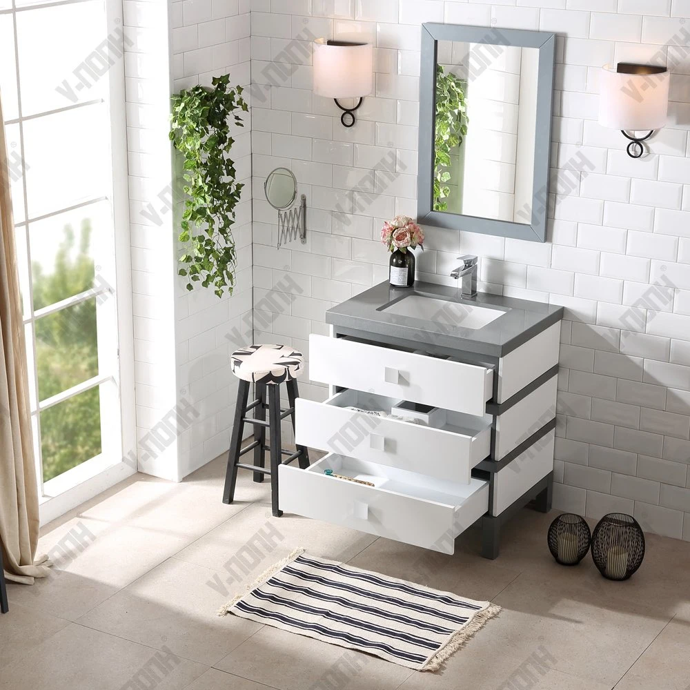 High quality/High cost performance Bathroom Vanity and Linen Cabinet Sets