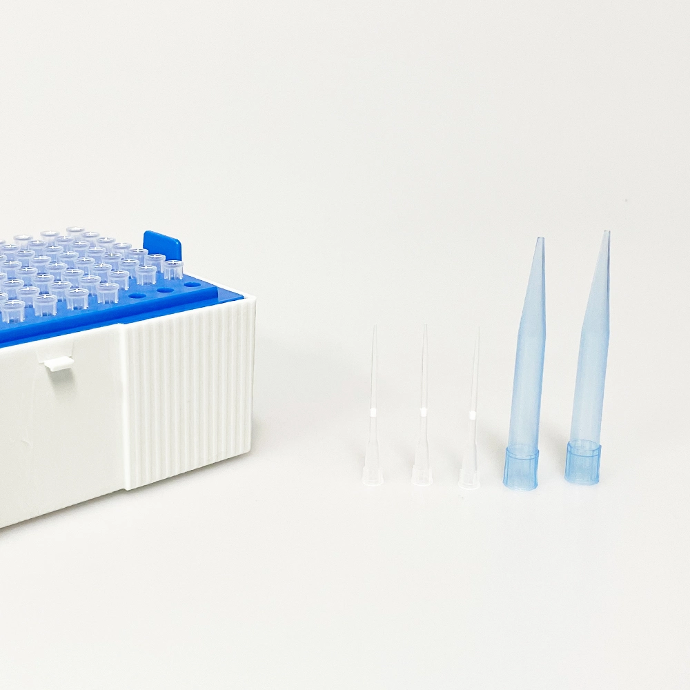 Producto de laboratorio desechable 200uL 400uL PCR puntas de pipeta con filtro Sin ARNasa