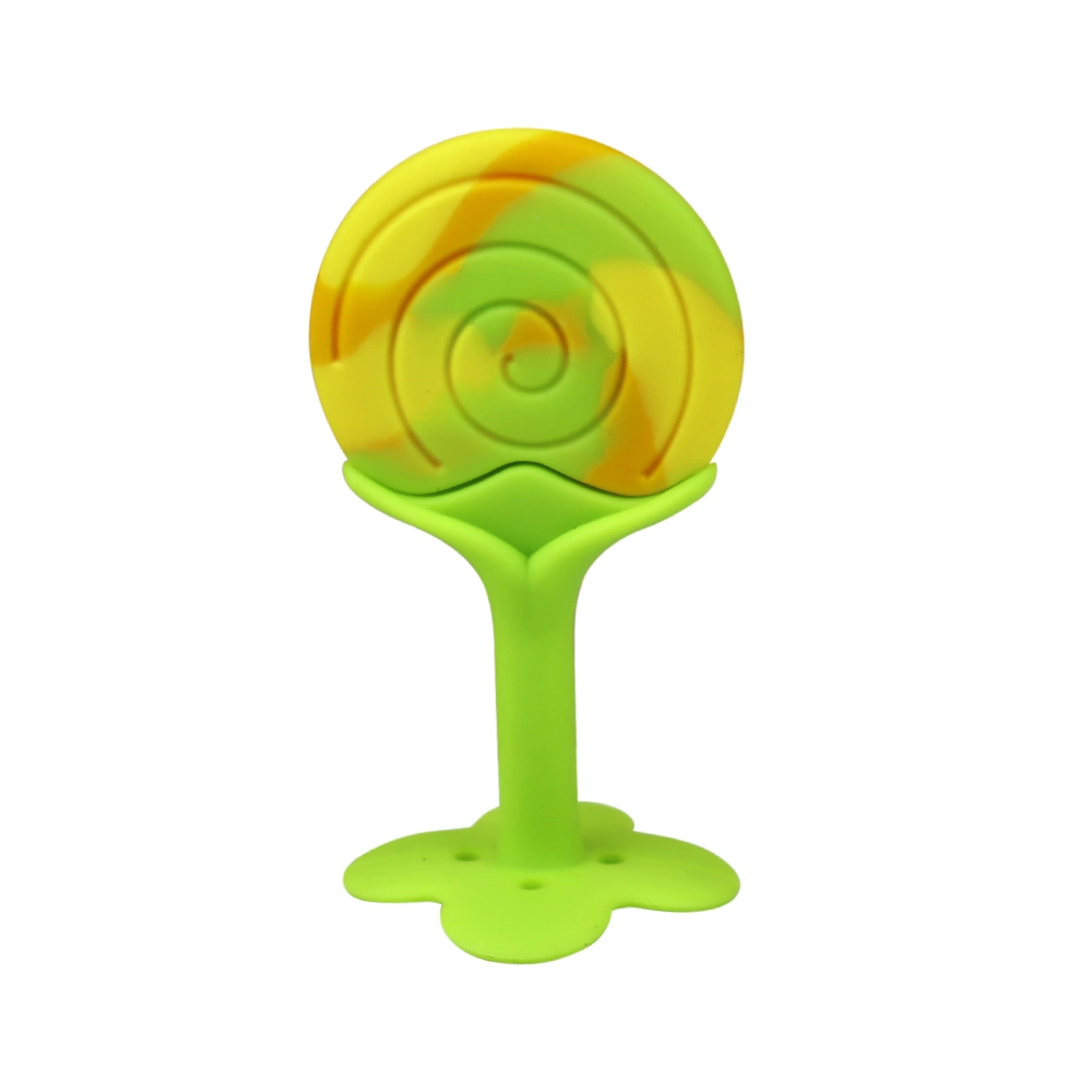 Personalized Lollipop Shape Silicone Baby Teethers BPA Free