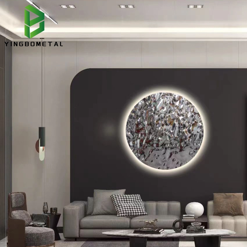 Factory Wholesale/Supplier Modern Interior Art Hotel Wall Decoration Stainless Steel Metal