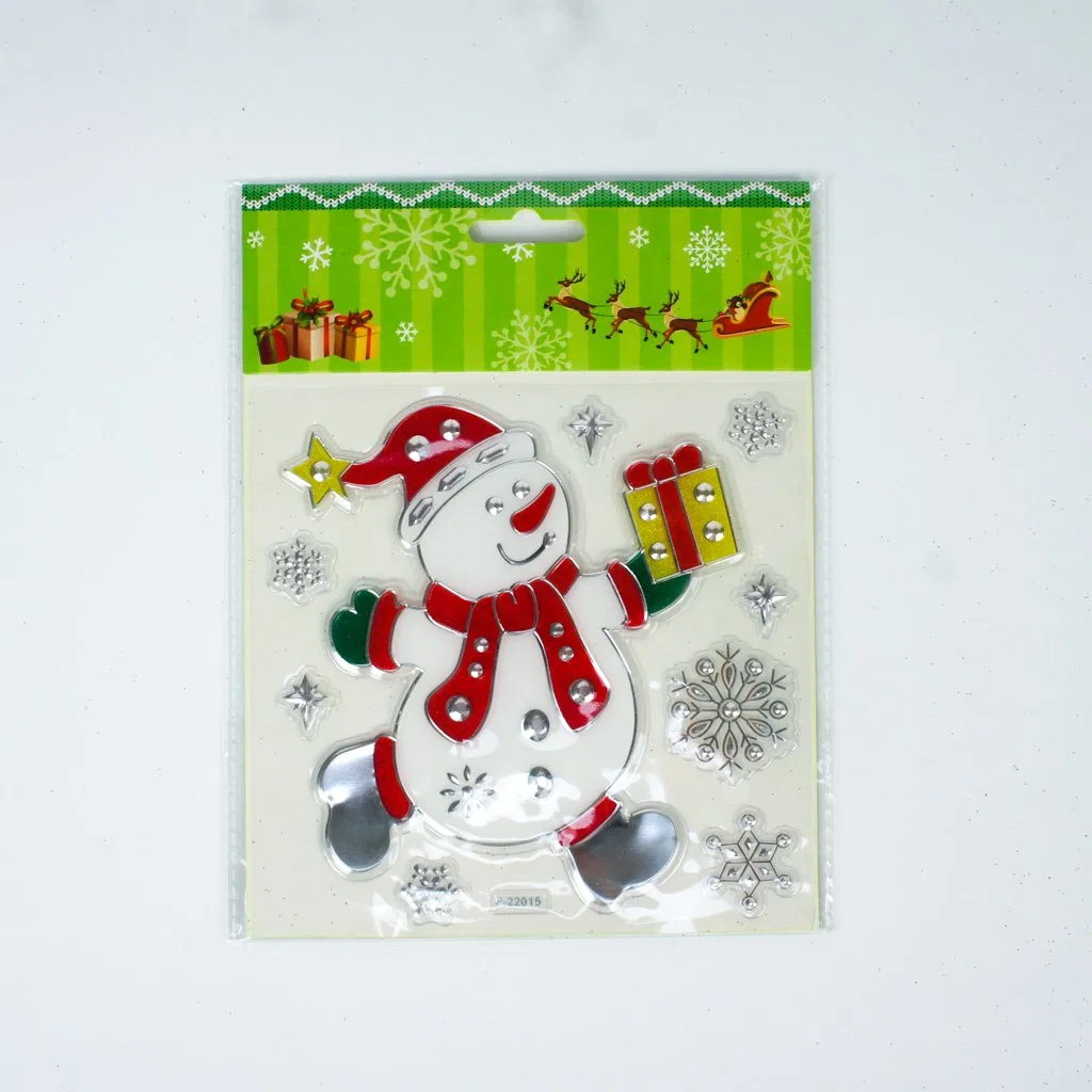 New Design Electrostatic Cling Santa Decoration Christmas Window Sticker57