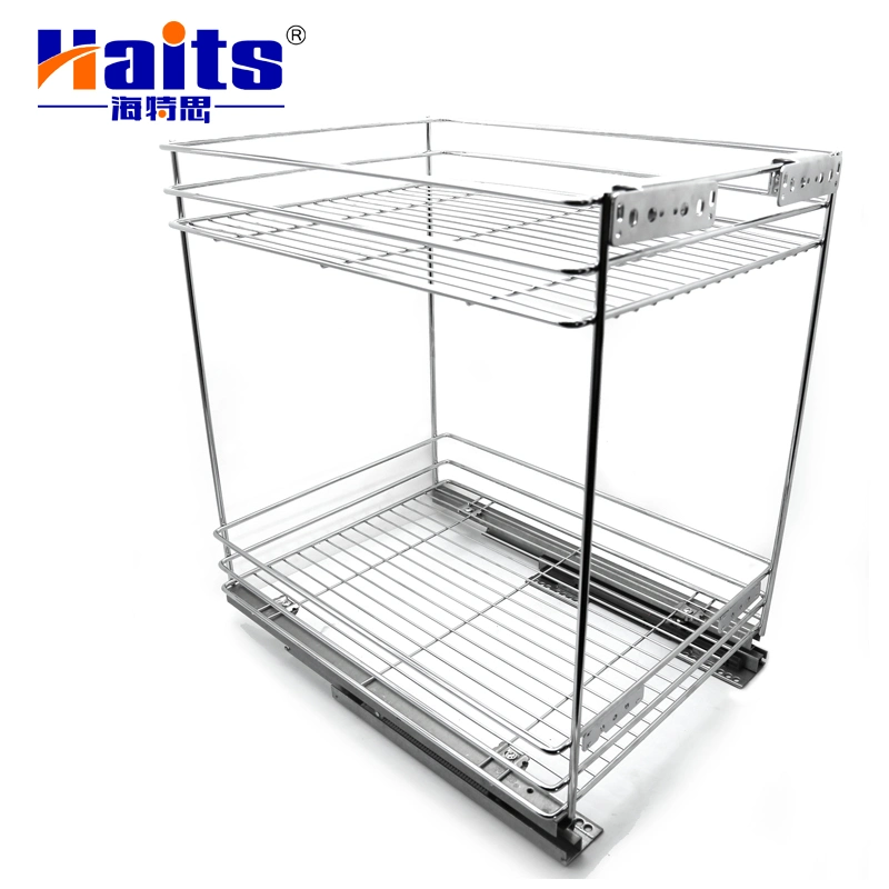 Wire Basket Furniture Hardware Organizer Kitchen Cabinet Pull out Bakset