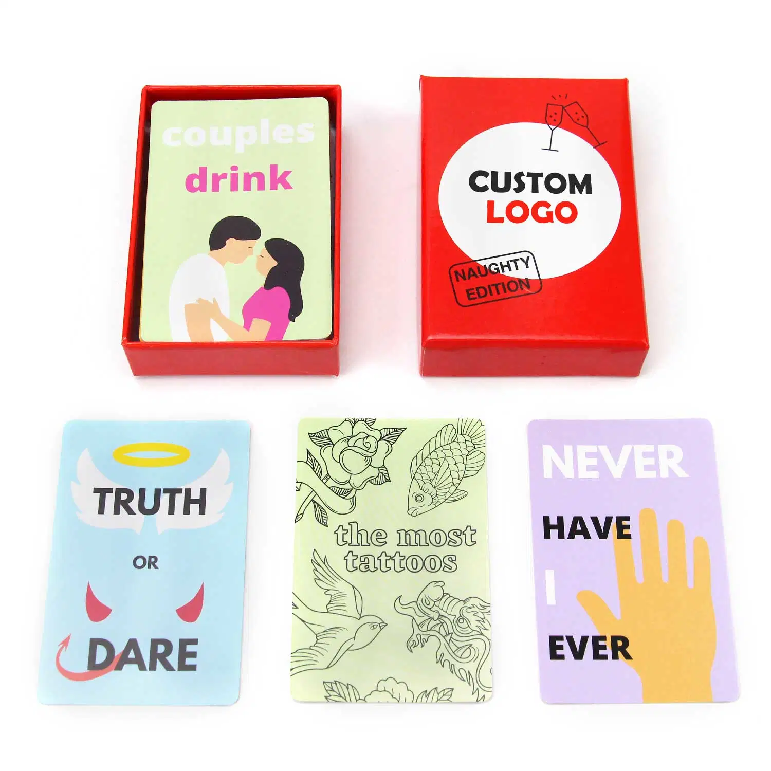 Manufacturer Customized 63*88mm Adults Game Cards Paper Family Party Card Games