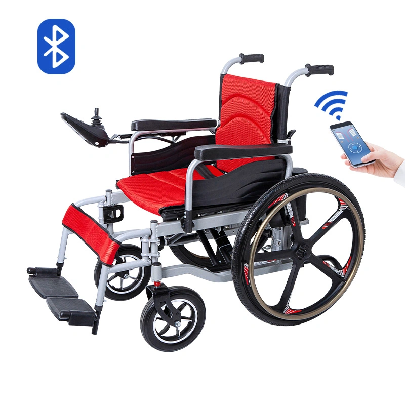 Folding Bluetooth Remote Control Power Wheelchair for Adults