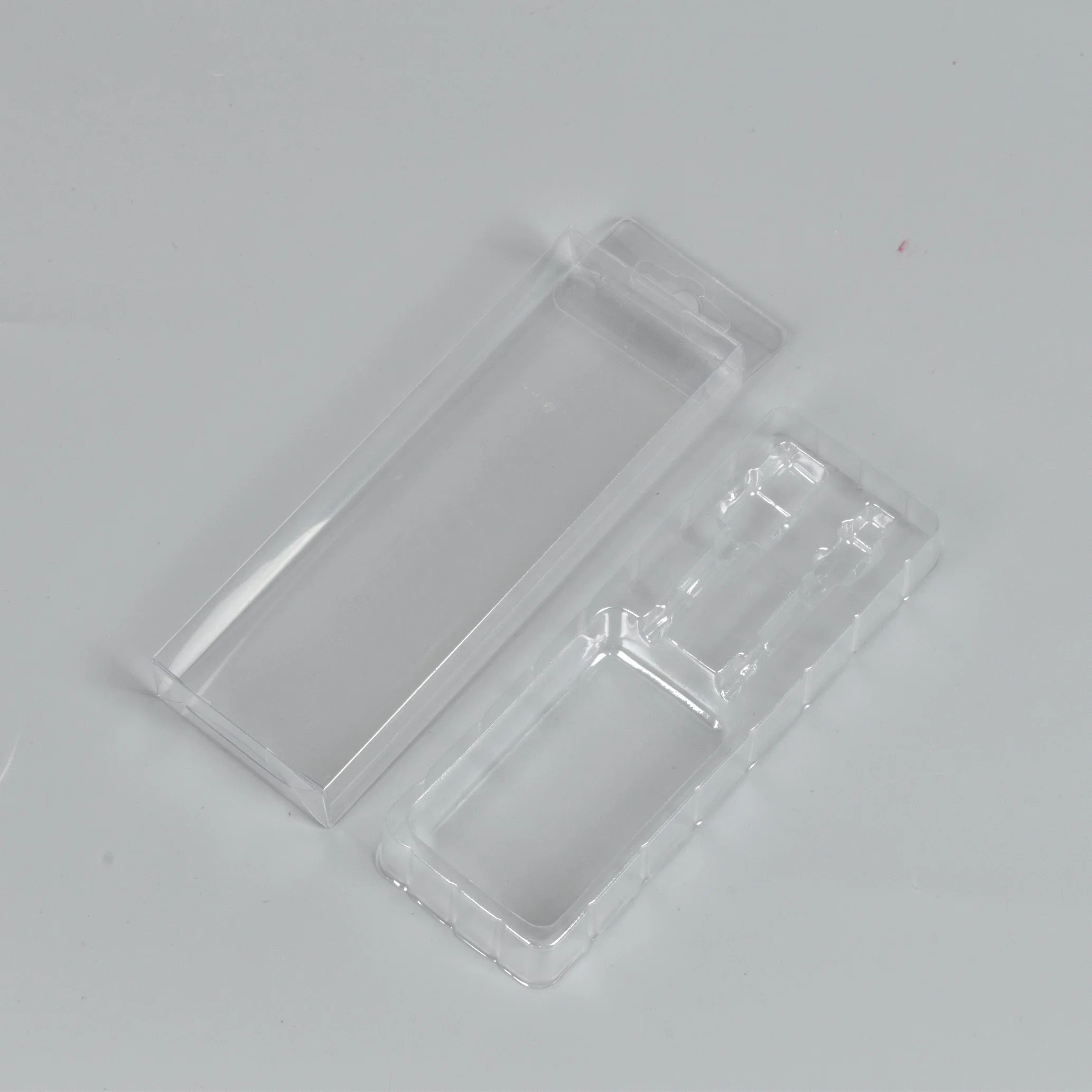 Print Vacuum Forming Transparent Cosmetic Blister Packaging Printing Clear PP Pet PVC Plastic Rigid Folding Storage Gift Packaging Cylinder Box