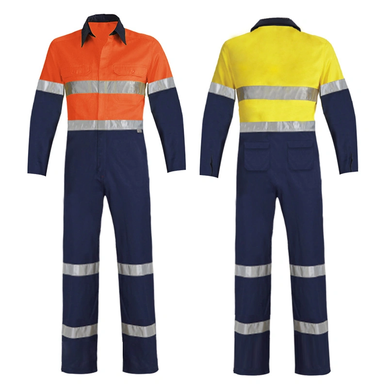 Vêtements de sécurité haute visibilité utilisation de protection industrielle Pantalon de travail réfléchissant Tenues de travail monobloc ignifuges