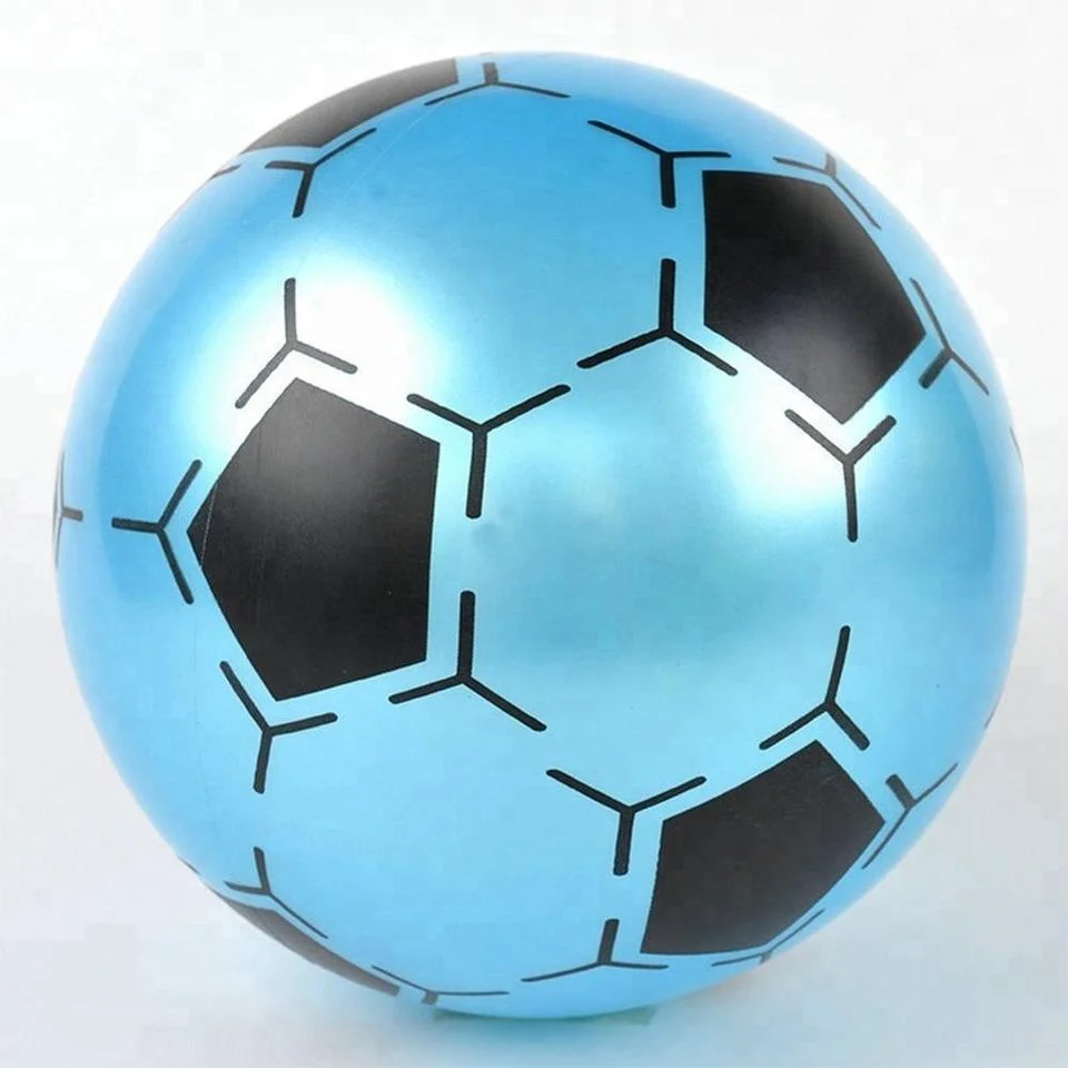 Ballon de football en PVC à motif coloré