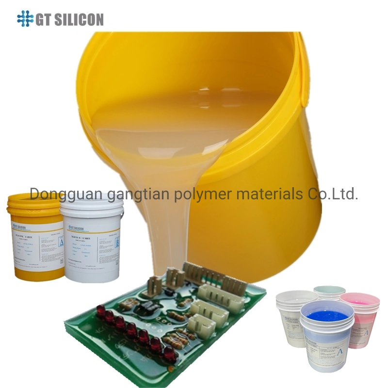 Dustproof Insulation Heat Conduction RTV2 Liquid Tin Cure Electronic Potting Compound Silicone