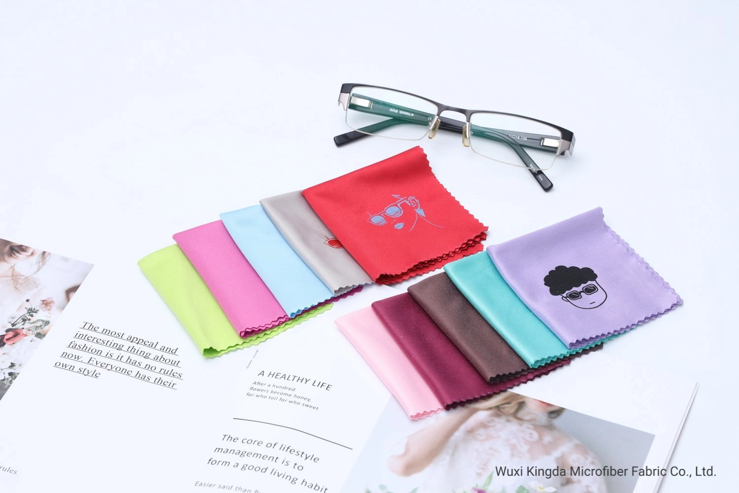Silk Screen Logo Printing Microfiber Lens Cleaning Cloth for Sunglasses