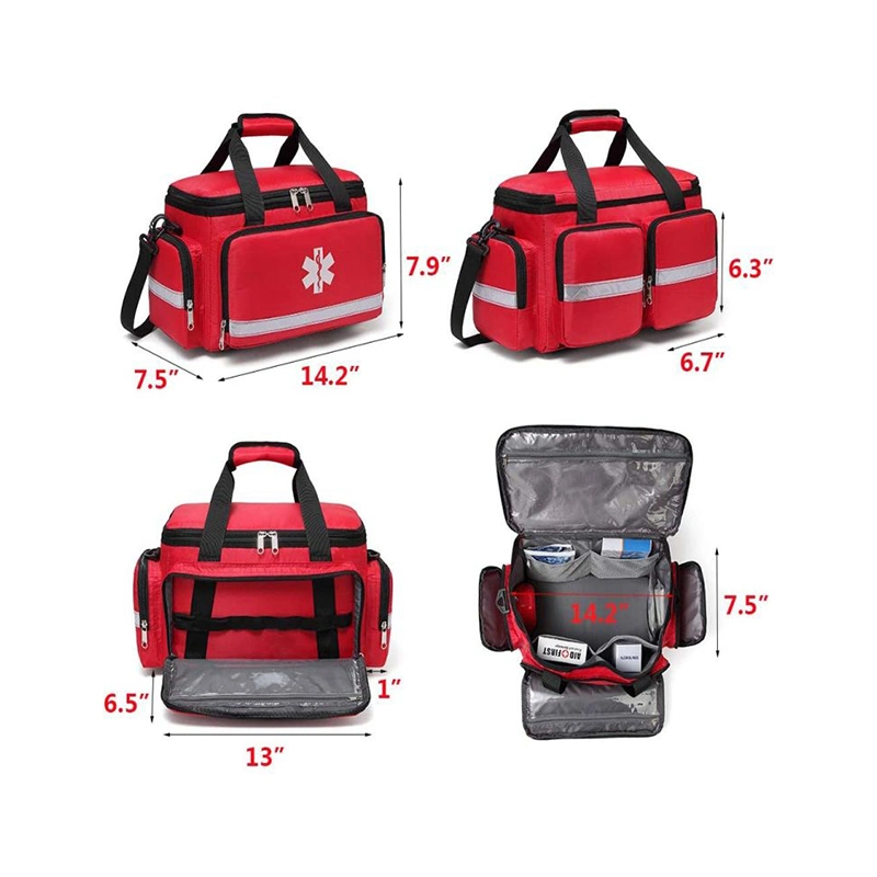 Vacío de emergencias Atención Domiciliaria para el exterior Mili Tary Medical Kit de la cintura de la bolsa de primeros auxilios