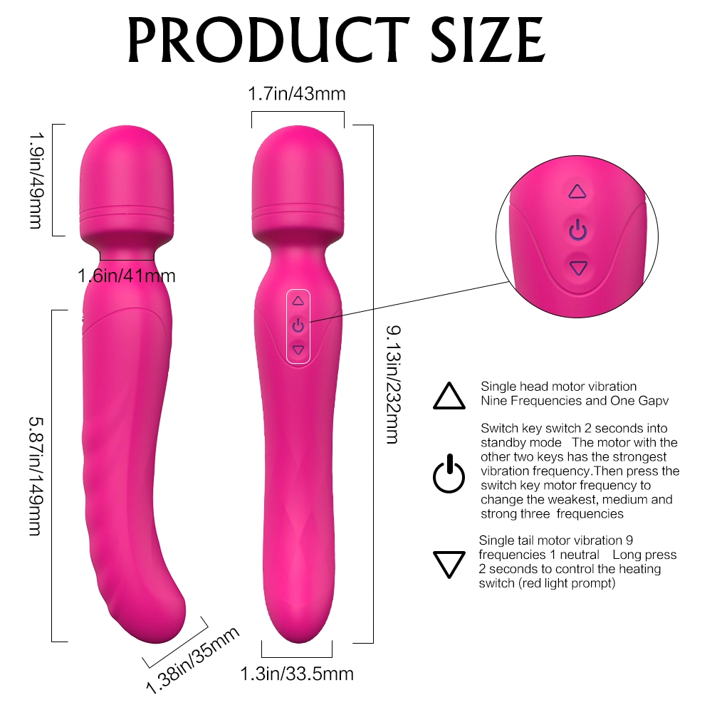 Female Vaginal Massage Stick Silicone Vibrator Sex Toys Adult Products