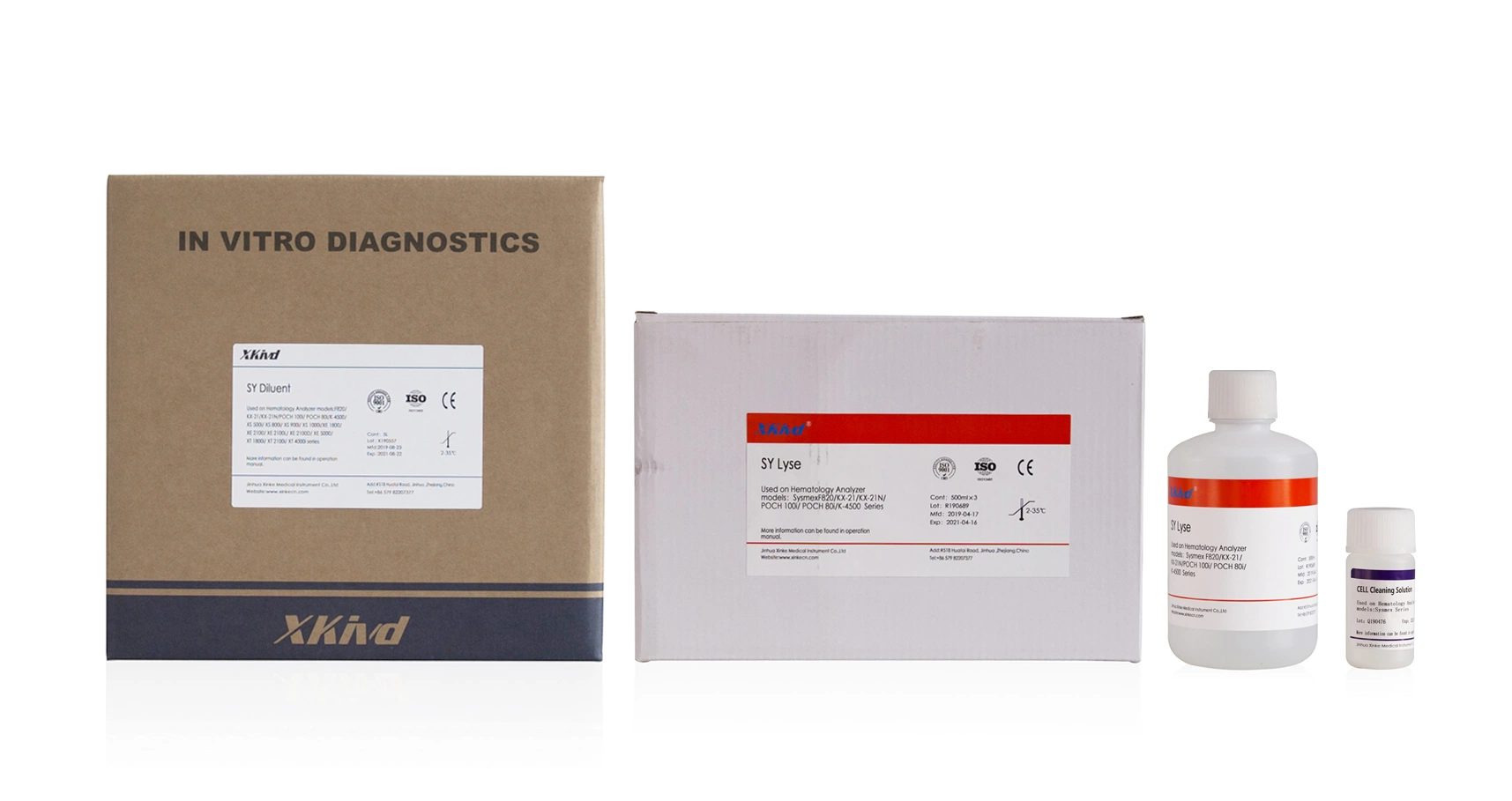 Laboratory Reagents Hematology Analyzer Reagents Sysmex Kx21 XP-100 XP-300 Reagent Kit with Card