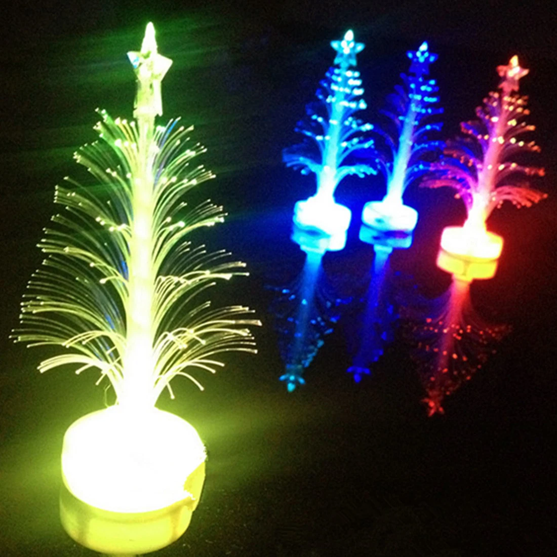 Mini Christmas Tree Tea Light LED Glow Christmas Tree Gifts Christmas Ornament